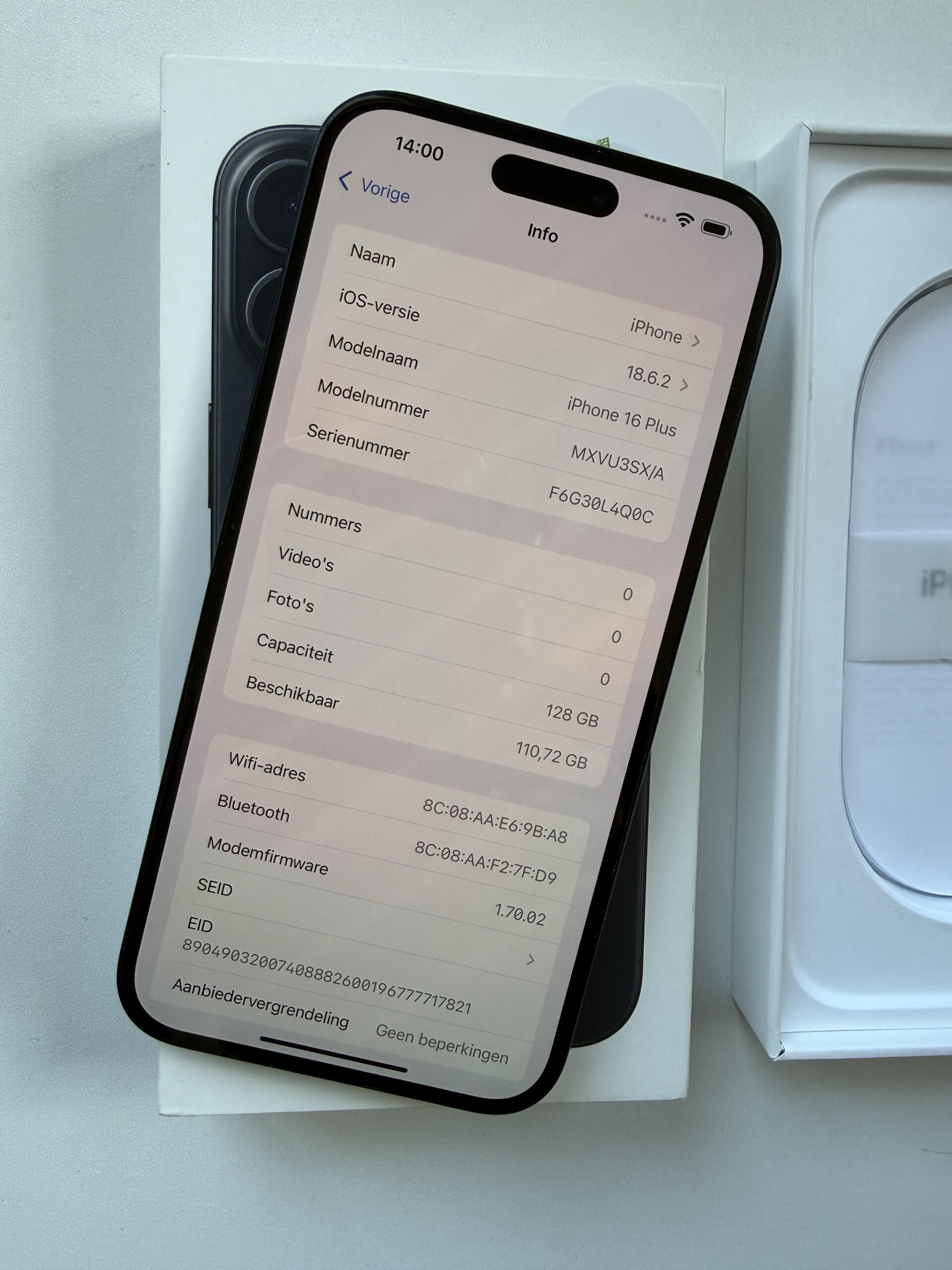 iPhone 16 Plus 128GB Zwart | Batt 96% | Garantie - Afbeelding 3