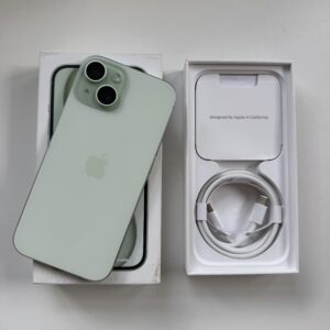 iPhone 15 128GB Groen | Krasvrij | Batterijconditie 91%